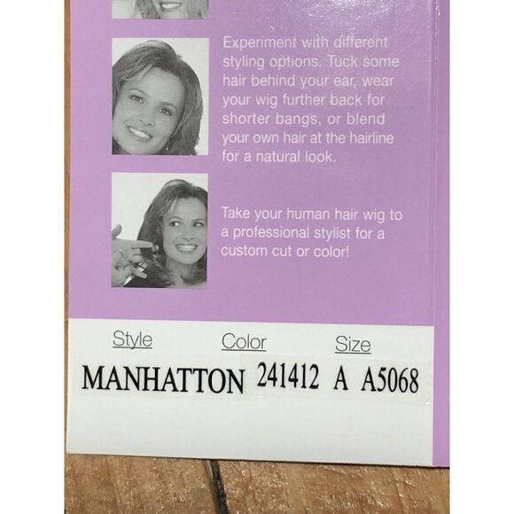 Paula Young Womens Wig Style Manhatton Color 241412 Size A5068 New - Picture 3 of 3